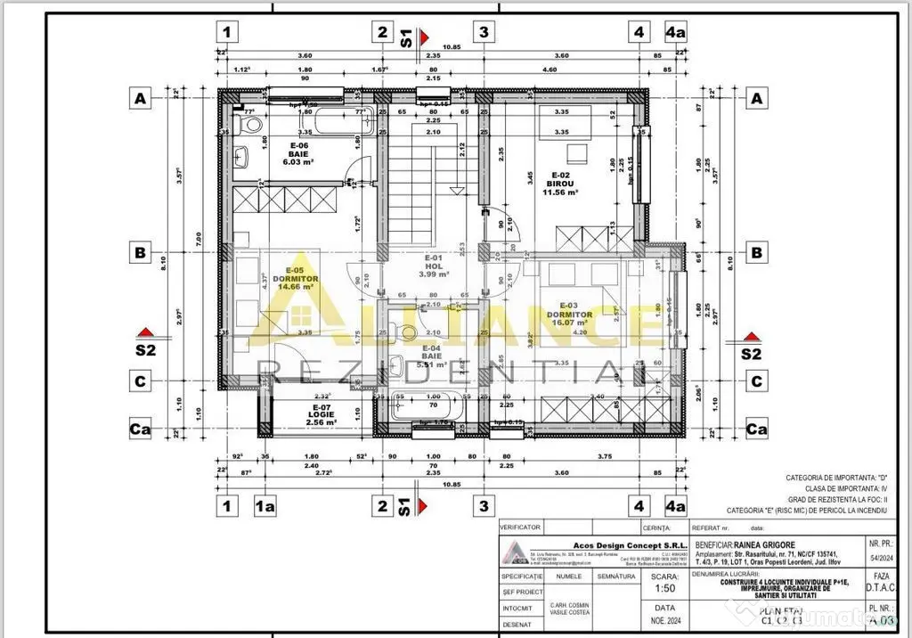 Vila individuala 4 camere locatie Popesti Leordeni