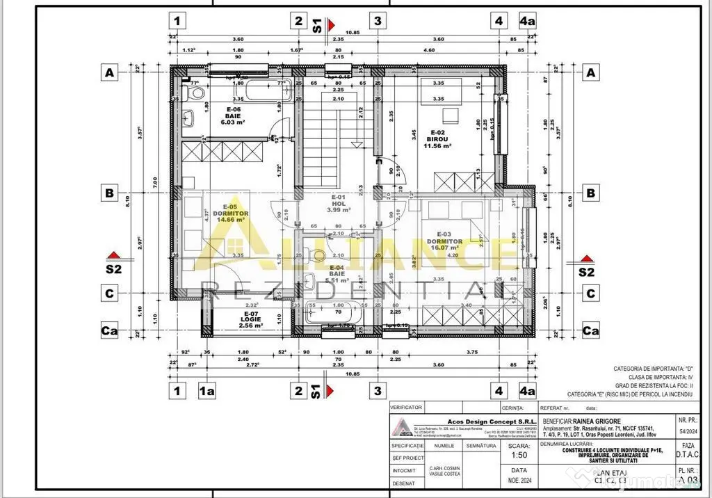 Vila individuala 4 camere locatie Popesti Leordeni