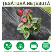 Outsunny Folie pentru Protectia Solului Drenanta si Respirabila 