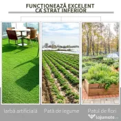 Outsunny Folie pentru Protectia Solului Drenanta si Respirabila 