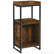 HOMCOM Dulap Vinuri Stil Industrial, Mini-Cramă pentru 9 Sticle cu Suport Pahare și Rafturi Depozitare, 52L x 40P x 113A cm 