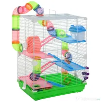 PawHut cusca cu 5 niveluri pentru rozatoare, 46x30x58 cm
