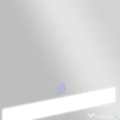 HOMCOM Dulapior de Baie cu 1 Usa, Oglindă și Lumini LED cu Touch și Reglare Intensitate 60 x 50 x15cm 