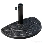Outsunny Baza pentru Umbrela de Soare in Rasina Reglabila cu Manivela 9 kg 50x31x32cm