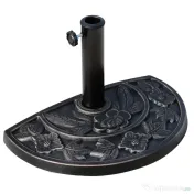 Outsunny Baza pentru Umbrela de Soare in Rasina Reglabila cu Manivela 9 kg 50x31x32cm