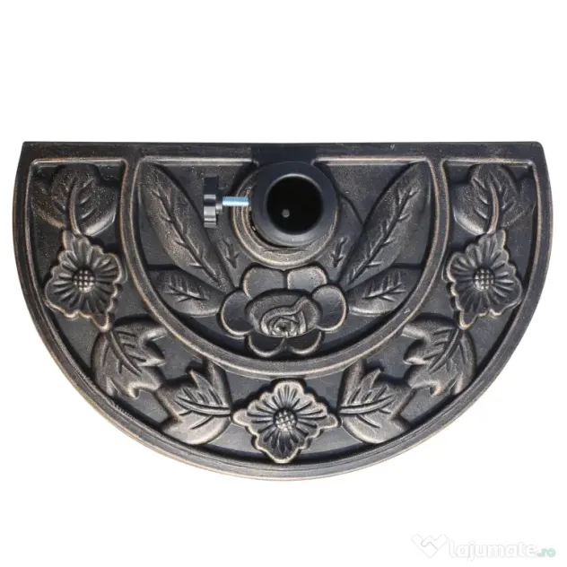 Outsunny Baza pentru Umbrela de Soare in Rasina Reglabila cu Manivela 9 kg 50x31x32cm