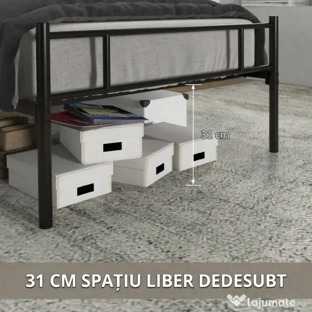 HOMCOM Comodă cu 4 Sertare Pliabile și Raft, Mobilier pentru Camera de Zi și Dormitor, 58x29x78.5 cm, Multicolor