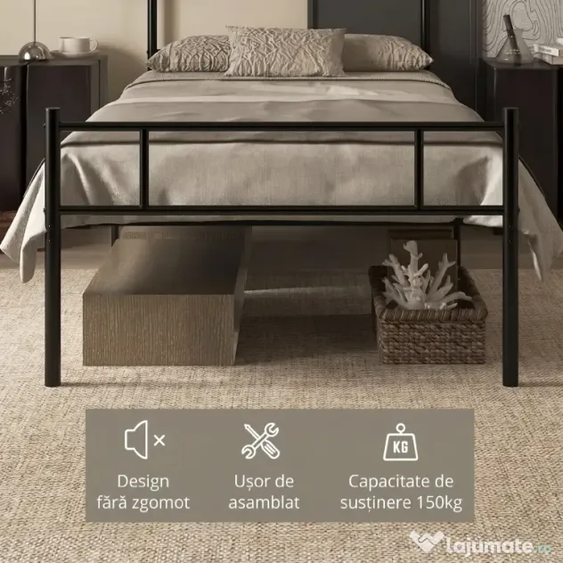 HOMCOM Comodă cu 4 Sertare Pliabile și Raft, Mobilier pentru Camera de Zi și Dormitor, 58x29x78.5 cm, Multicolor