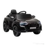 HOMCOM Mașină Electrică pentru Copii Audi RS Q8, 6V, 2 Motoare, Telecomandă, PP, 101x62x51 cm, Negru
