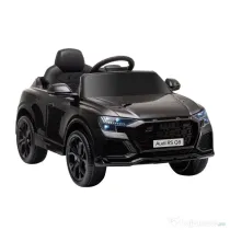 HOMCOM Mașină Electrică pentru Copii Audi RS Q8, 6V, 2 Motoare, Telecomandă, PP, 101x62x51 cm, Negru