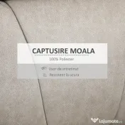 HOMCOM Fotoliu rabatabil manual, captusit, canapea de o persoana cu suport pentru picioare si cadru de otel pentru sufragerie dormitor 