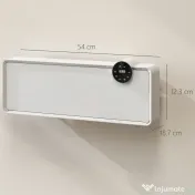 HOMCOM Aerotermă Electrică Ceramică de Perete 2000W cu 3 Moduri, Temperatură Reglabilă, Timer și Telecomandă, Alb