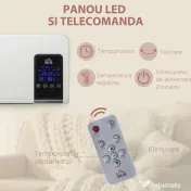 Homcom incalzitor Electric de Perete – 1000/2000W, Timer & Oscilatie 