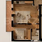 Ap. 2 Camere 41 mp + Balcon | Rate la Dezvoltator | Burdujen 