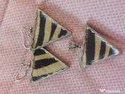 Set argint unicat cu blanita naturala 