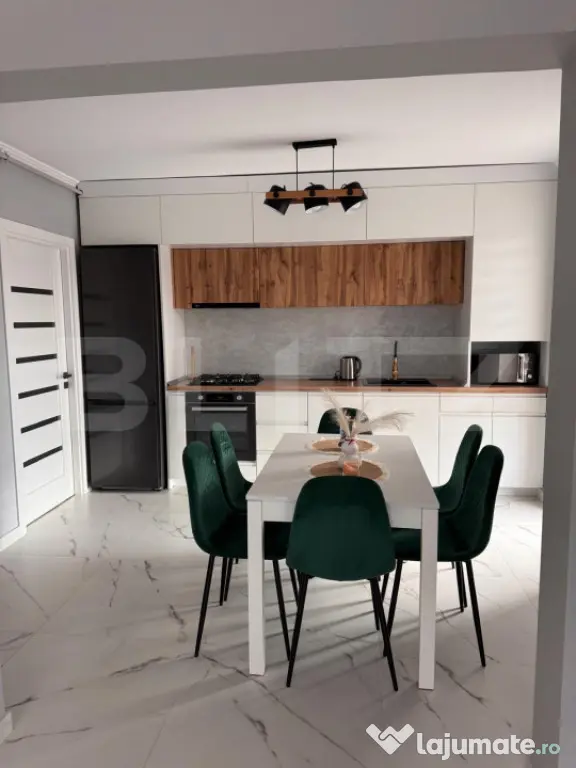 Apartament 2 camere Green Residence, 62 mp + 2 terase, mobil