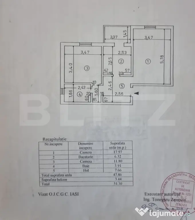 Apartament 2 camere decomandat - Nicolina