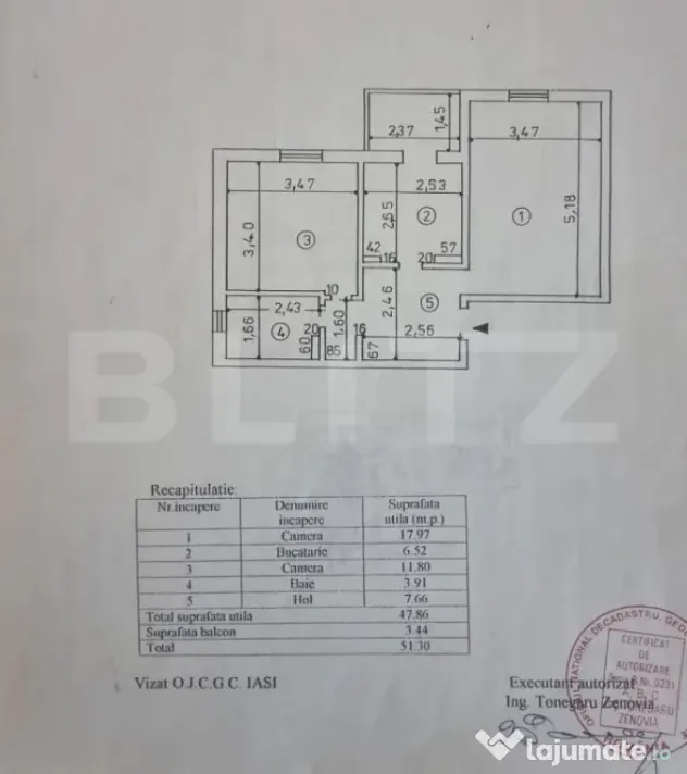 Apartament 2 camere decomandat - Nicolina