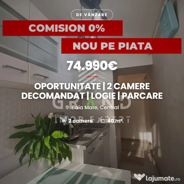 OPORTUNITATE | 2 CAMERE DECOMANDAT | LOGIE | PARCARE | B-dul