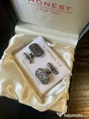 Butoni Vintage Argint și Aur 24K Damasquinado de Toledo - M. Anframa 