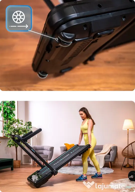 Banda fitness electrica pliabila cu Bluetooth – Noua la cutie