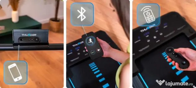 Banda fitness electrica pliabila cu Bluetooth – Noua la cutie