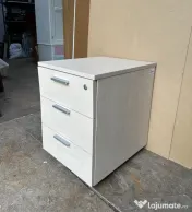 Stoc 100 buc Rollbox Profesional pe rotile cu 3 sertare metalice; Casetiera 