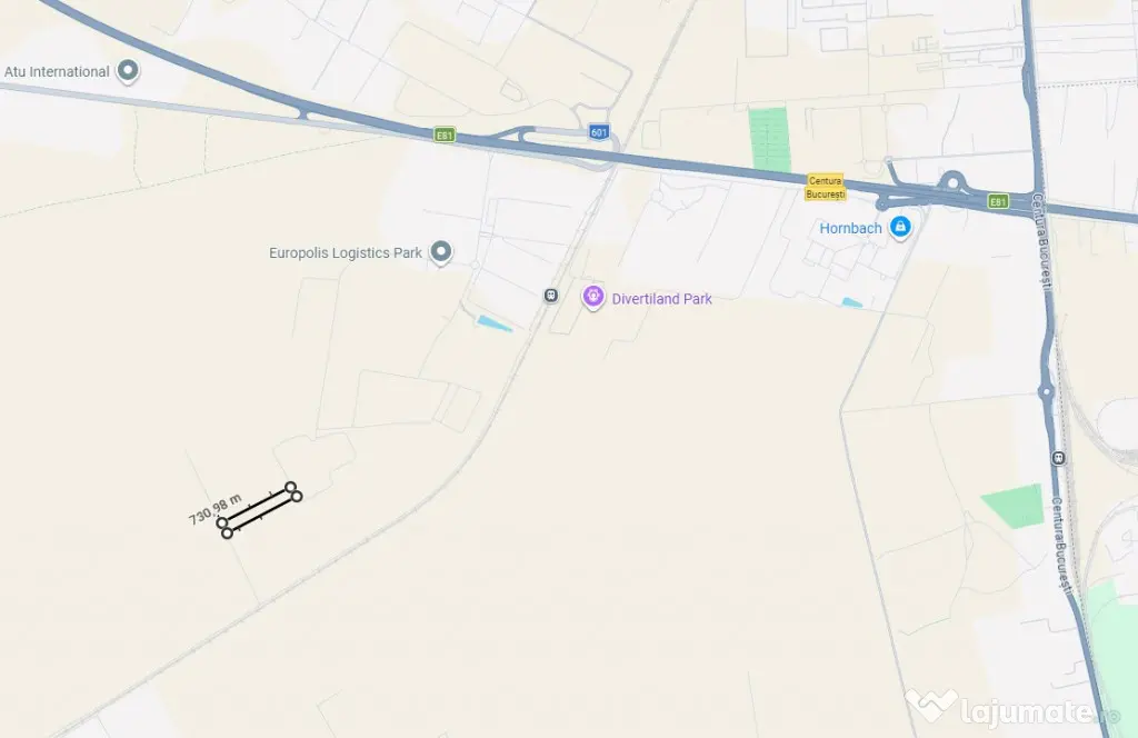 Teren Industrial 13.850 mp Chiajna A1 - Dublu Acces