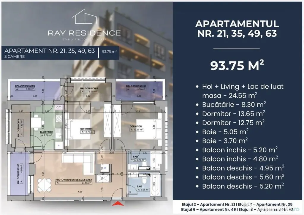 Complex Ray Residence - 3 camere