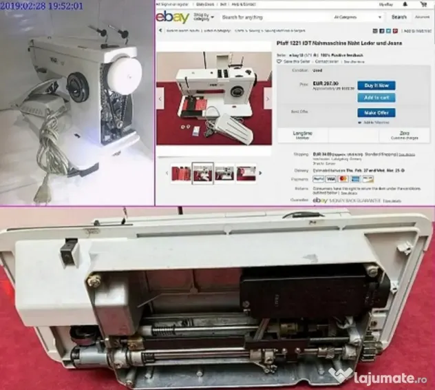 Masina de cusut electrica Pfaff 1221 semi industriala