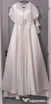 Rochie de mireasa superba, tafta regala marime mica xs/s 