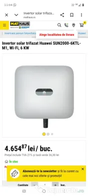 Invertor Hibrid monofazat Huawei 6 kW - SUN2000-6KTL-L1