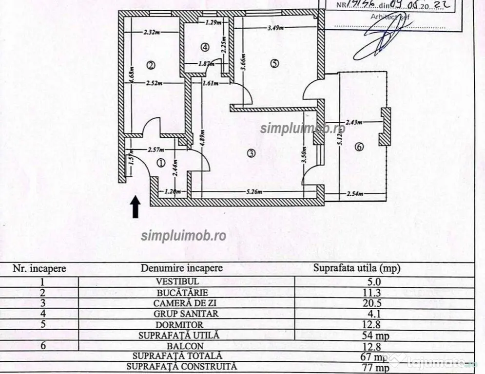 Ap 2 cam, 67mp, str. Ciresului, loc parcare subteran, mob...