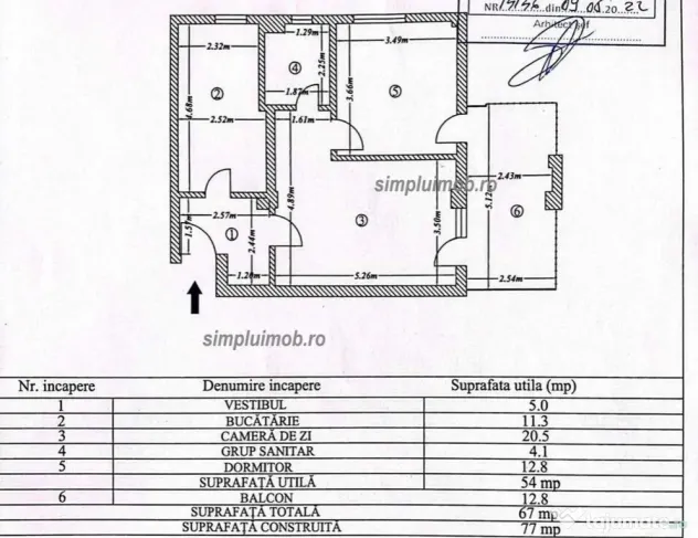 Ap 2 cam, 67mp, str. Ciresului, loc parcare subteran, mob...