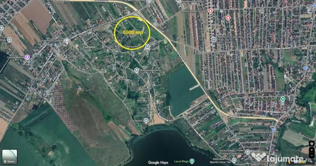 Teren compact intravilan 8000 mp vedere spre Lac, utilit?...