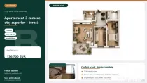 Apartament Nou Cu 3 Camere La Parter | 66,70 Mp Utili | Târ