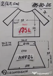 Costum popular pentru copii 3-4-5 ani 