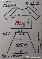 Costum popular pentru copii 3-4-5 ani 