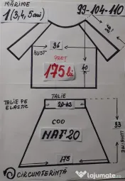 Costum popular pentru copii 3-4-5 ani 