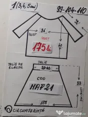 Costum popular pentru copii 3-4-5 ani 