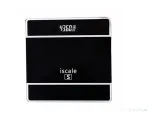 Cântar electronic Iscale S cu afișaj digital, realizat din sticlă și plastic