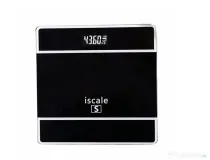 Cântar electronic Iscale S cu afișaj digital, realizat din sticlă și plastic