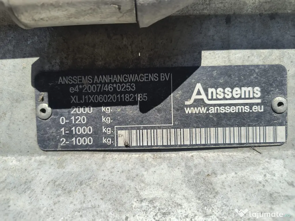 Vând Remorca Anssems