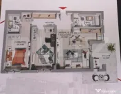 Apartament cu 3 camere, terasă, parcare și boxă - Complex