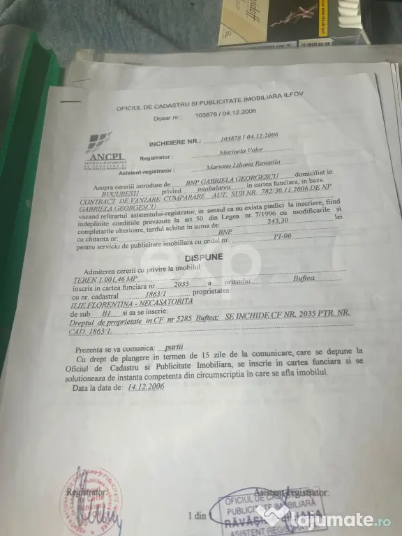 Teren Intravilan Constructii Buftea Central - Buftea (Bucuresti-Ilfov)