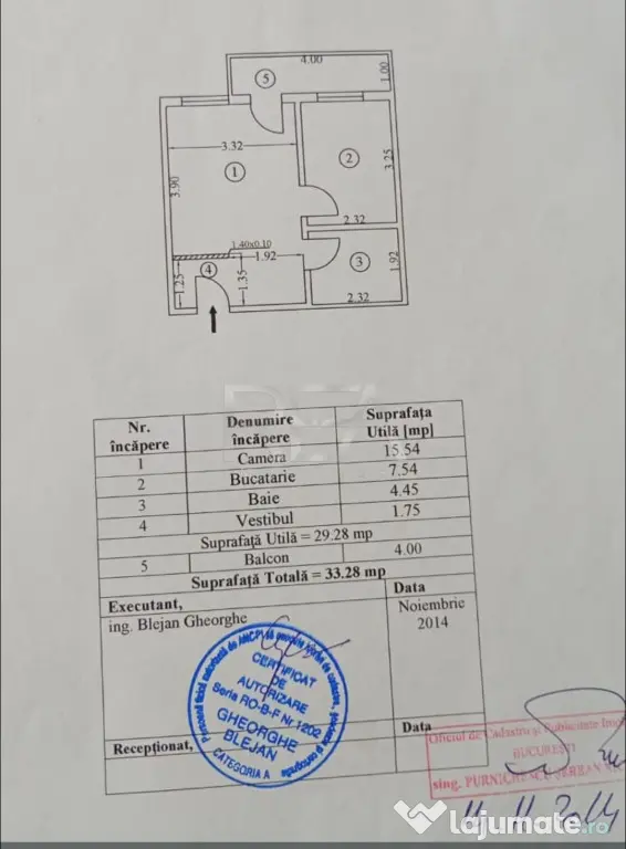 Garsonieră | Bloc 2015 | Centrală Proprie | Mobilată Util - Bucuresti (Bucuresti-Ilfov)