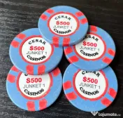 Memorabilia Casino București Jetoane originale Cesar Casinos $500 Ediție Junket 