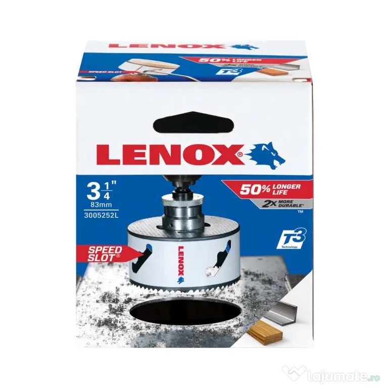 LENOX Carota Lemn Metal bi-metal T3 Technology 16 20 25 29 32 35 38 44 57 83 114