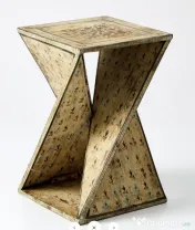 Masuta de Cafea din Lemn de Mango Pictat - Design Totem 