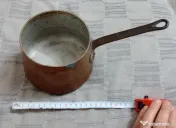 Cratita profesionala de cupru cositorit Tournus France 15 cm. 